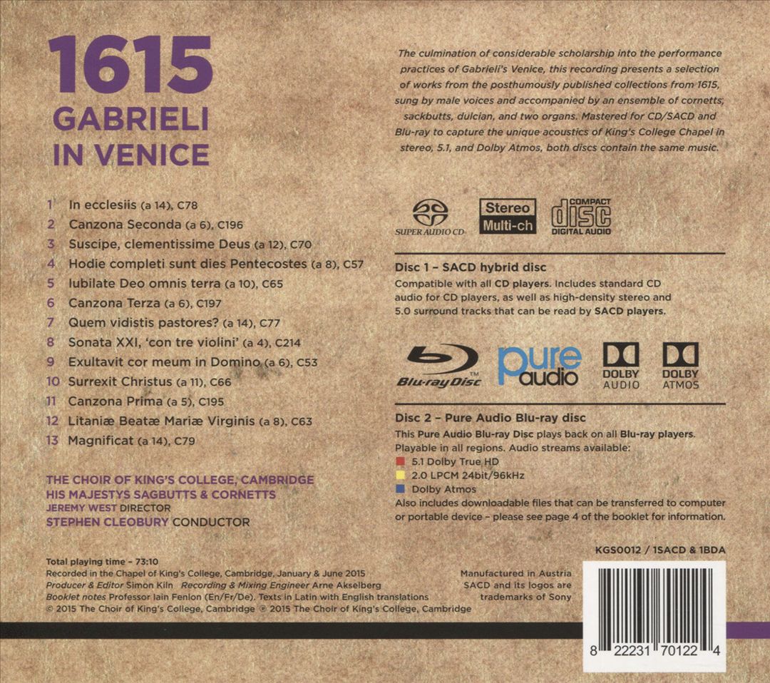 1615: Gabrieli in Venice cover art