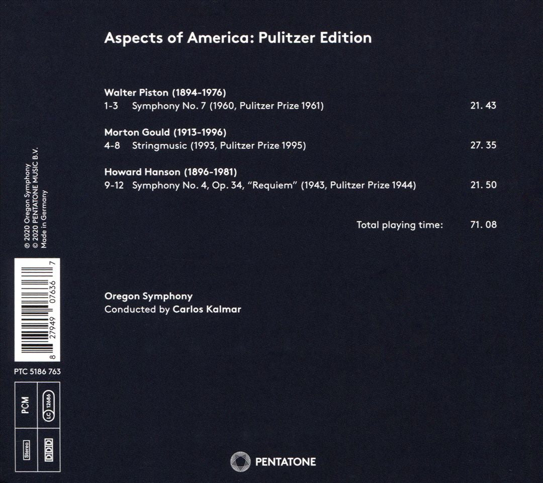 Aspects of America: Putlitzer Edition cover art