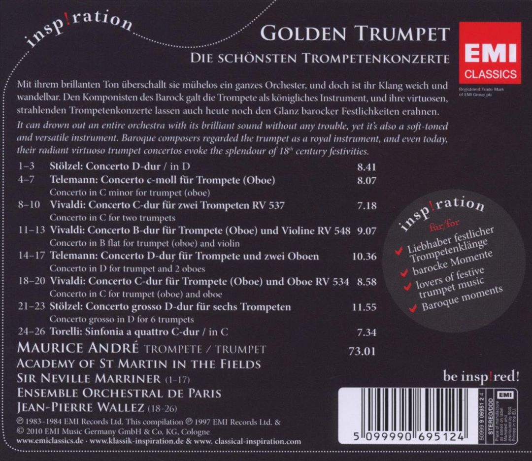 Golden Trumpet: Die schönsten Trompetenkonzert cover art