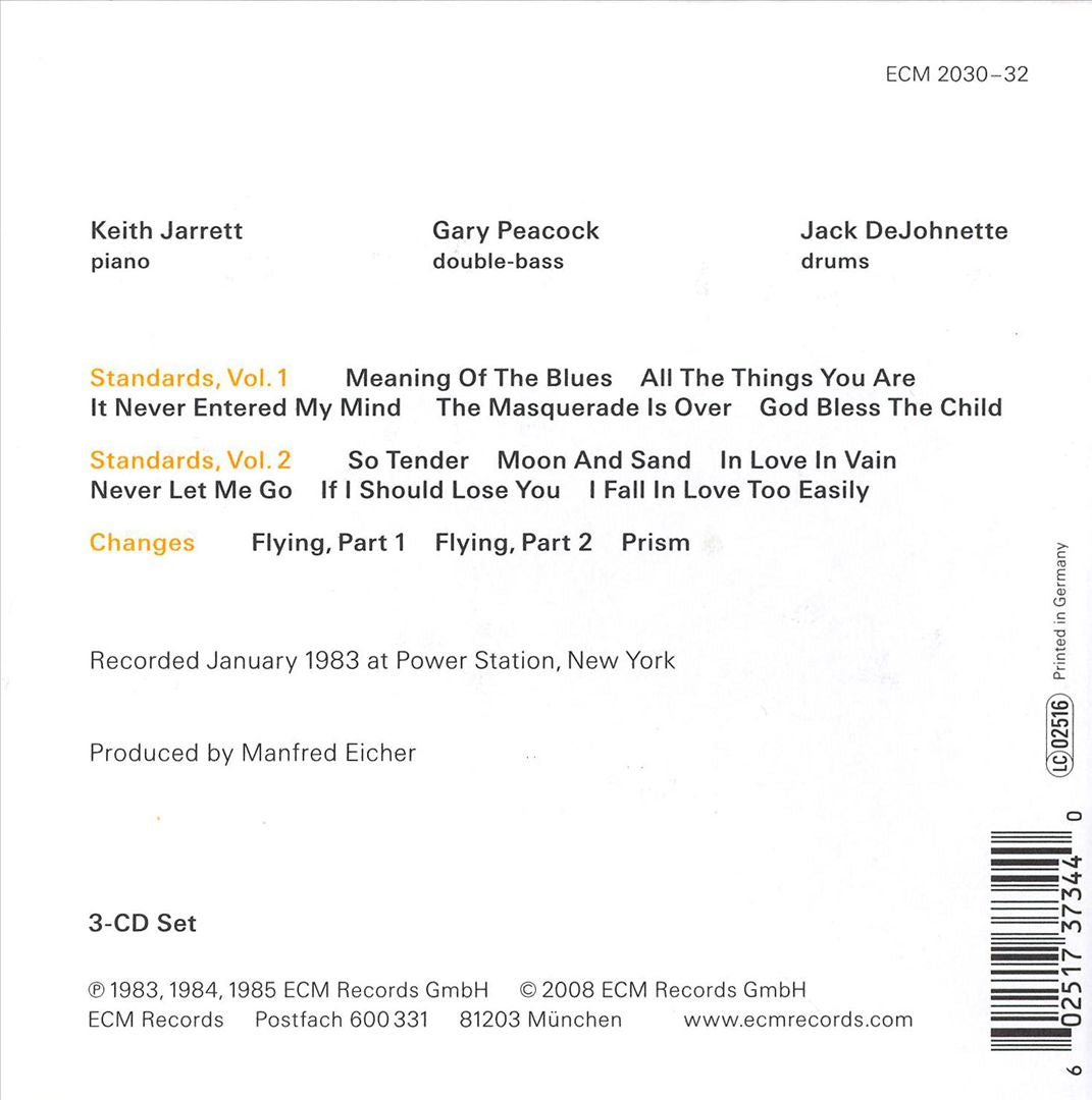Setting Standards: The New York Sessions cover art
