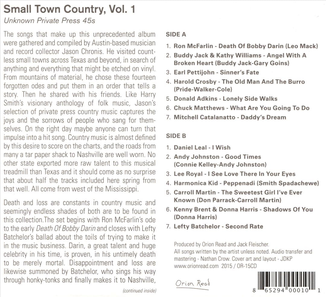Small Town Country, Vol. 1 cover art