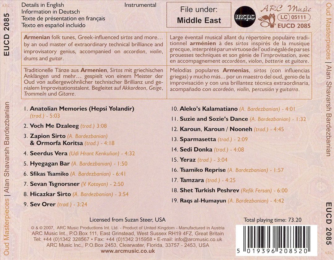 Oud Masterpieces: From Armenia, Turkey and the Middle East cover art