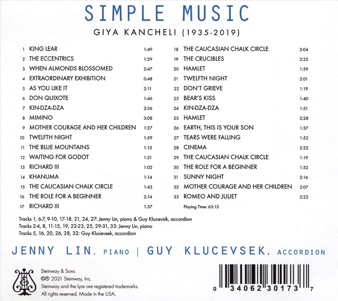 Simple Music: Giya Kancheli cover art