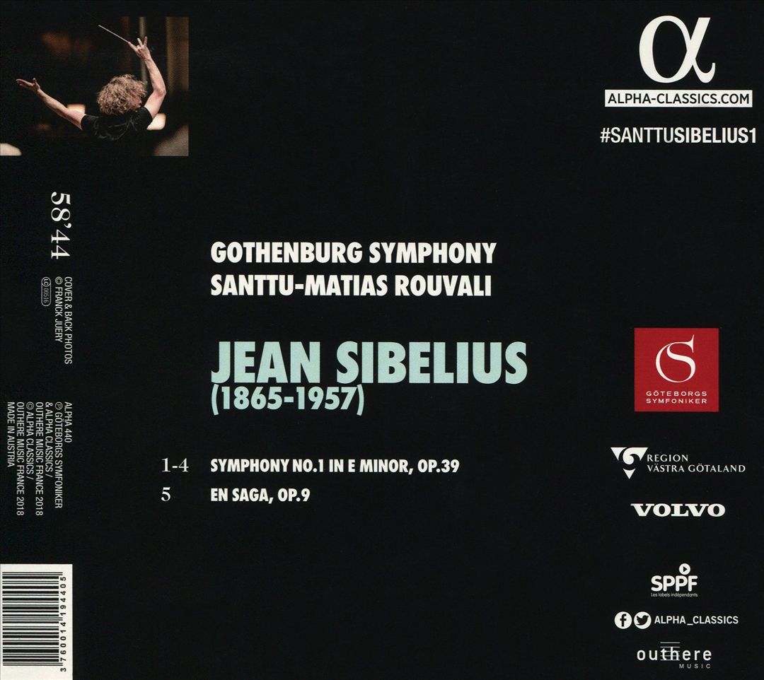 Sibelius: Symphony No. 1; En Saga cover art