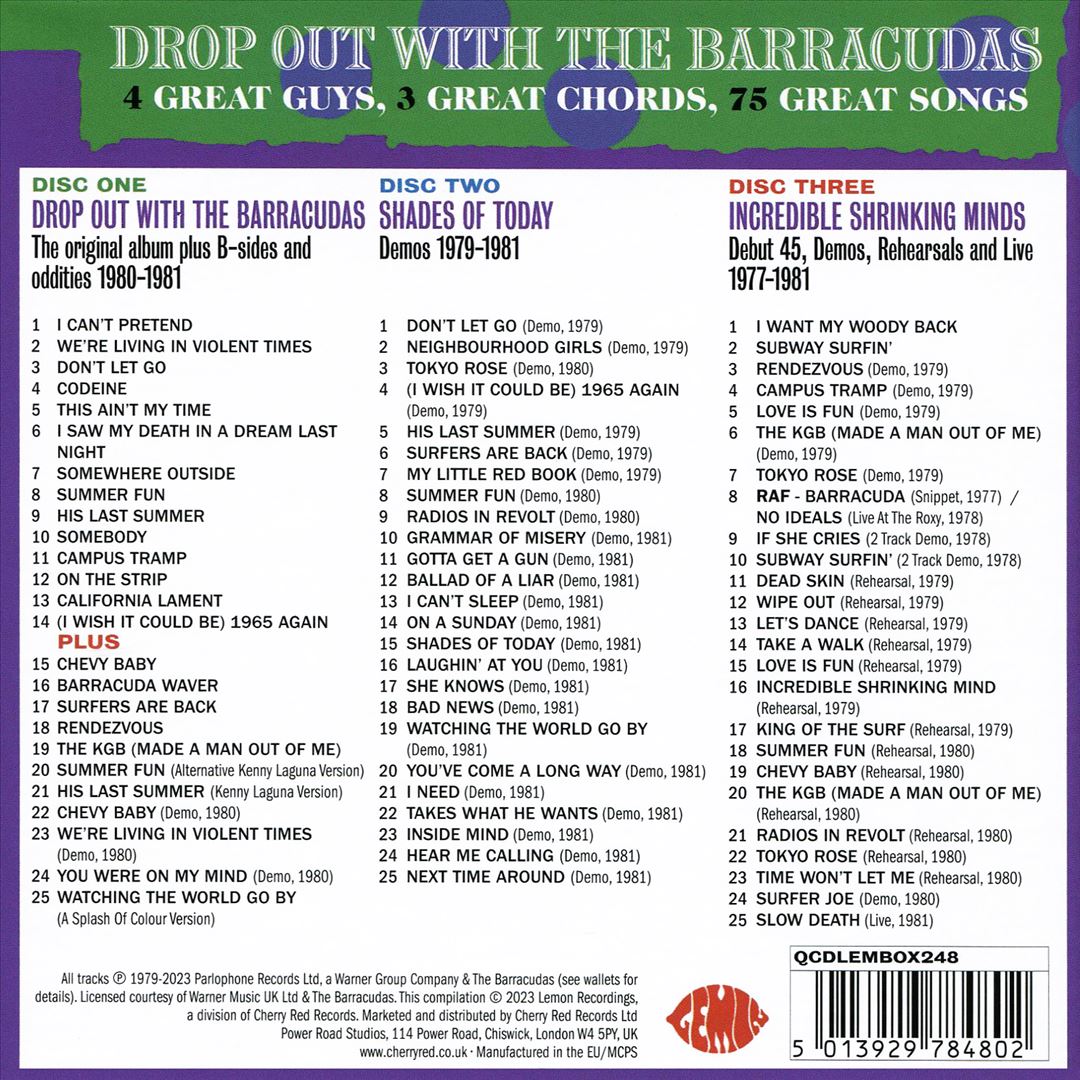 Drop Out with the Barracudas cover art
