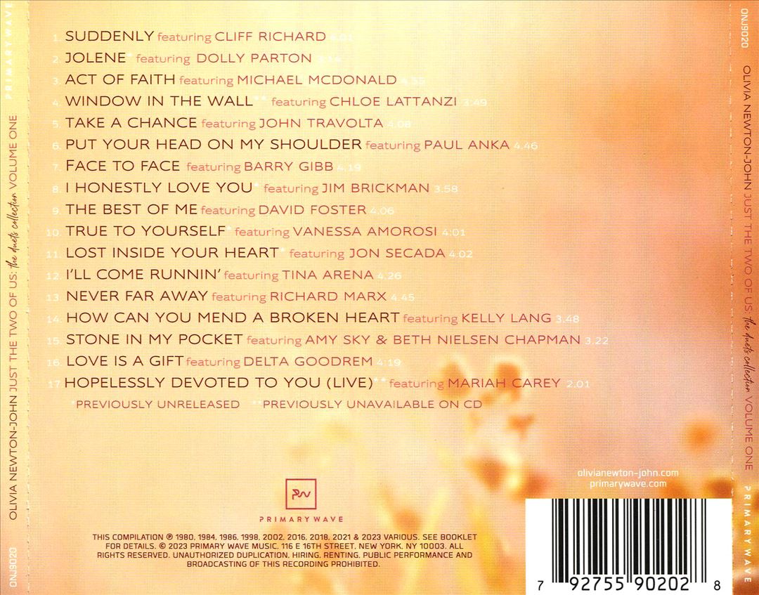 Just The Two Of Us: The Duets Collection, Vol. 1 cover art