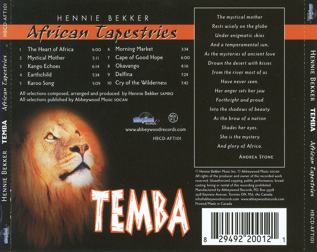 Temba: African Tapestries cover art