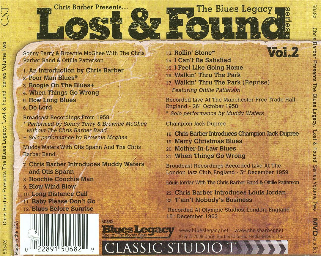 Blues Legacy: Lost and Found Series, Vol. 2 cover art