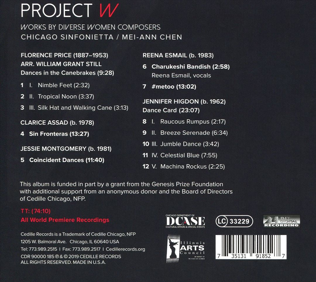 Project W: Works by Diverse Women Composers cover art