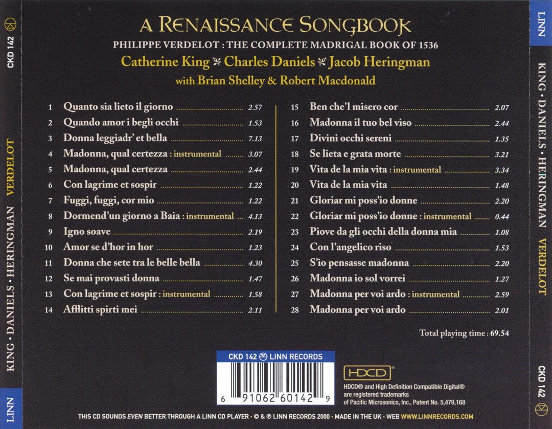 Renaissance Songbook cover art
