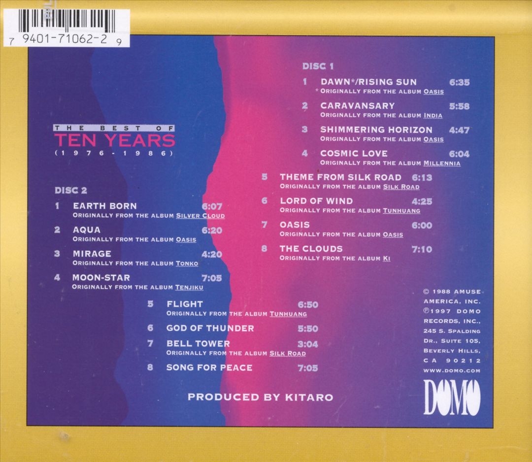 Best of Ten Years 1976-1986 cover art