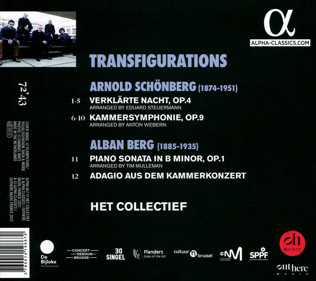 Transfigurations: Schönberg, Berg cover art
