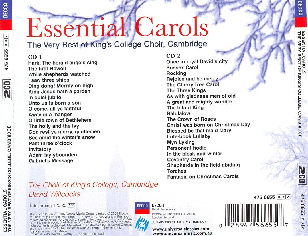 Essential Carols: The Very Best of King's College Choir, Cambridge cover art