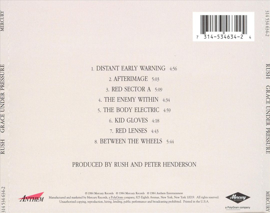 Grace Under Pressure cover art