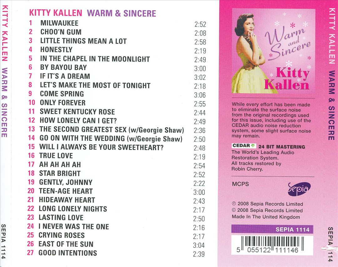 Warm and Sincere cover art