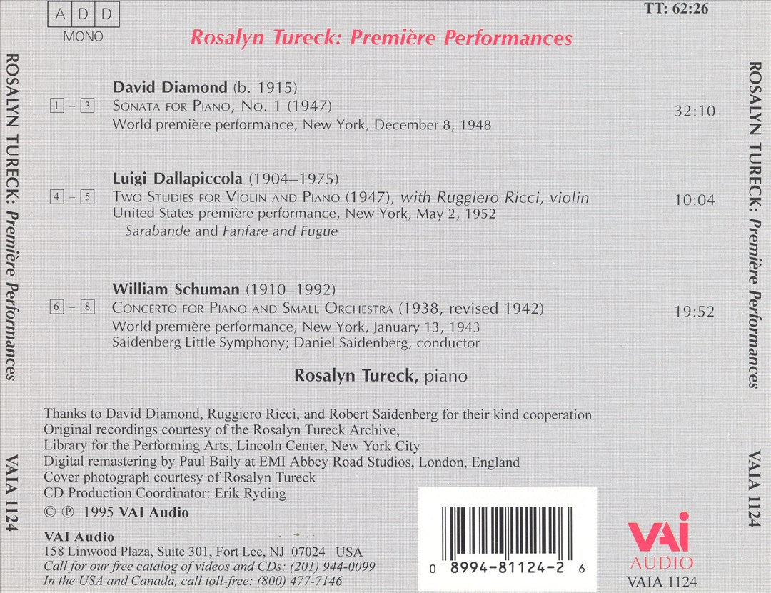 Première Performances cover art