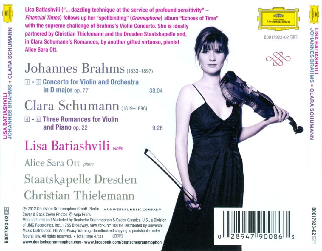 Johannes Brahms & Clara Schumann cover art