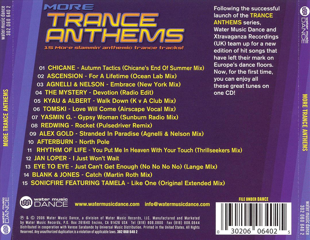 More Trance Anthems cover art