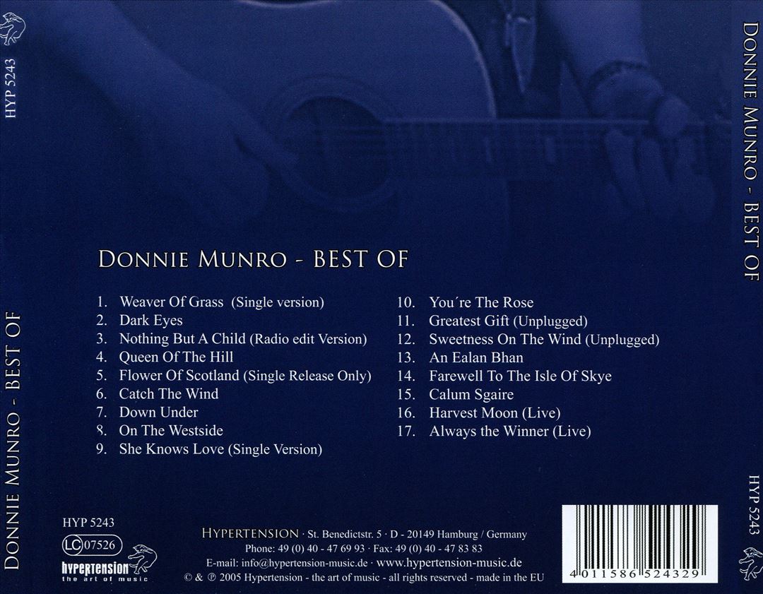 Best of Donnie Munro cover art