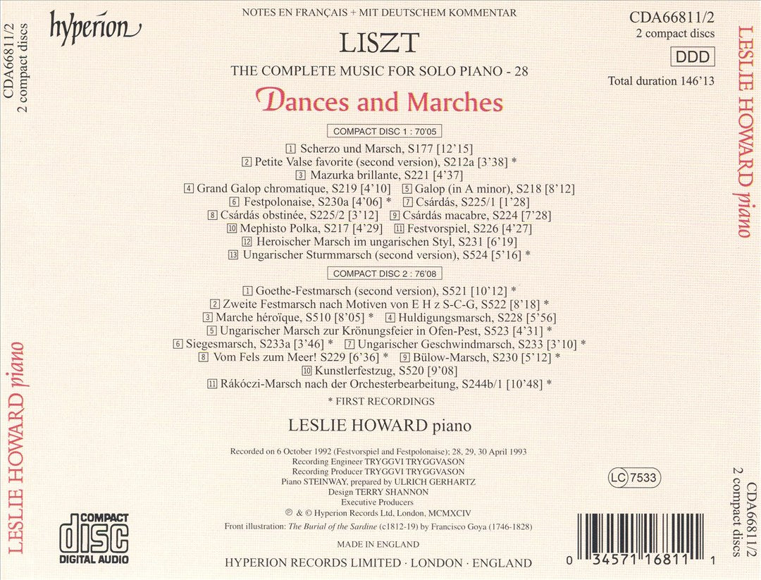 Liszt: Dances and Marches cover art