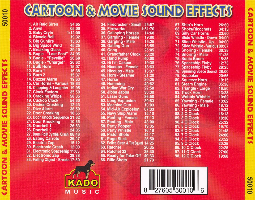 Sound Effects: Cartoon and Movie cover art