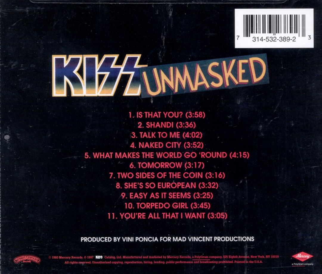 Unmasked cover art