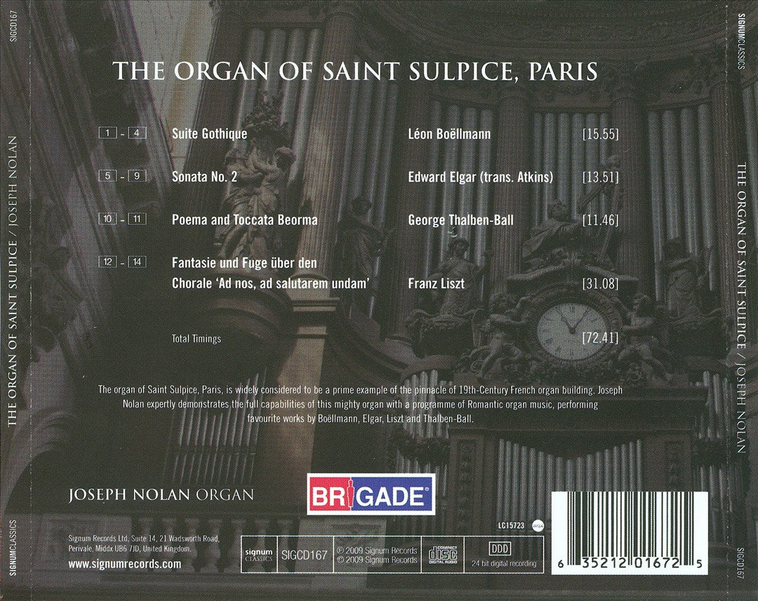 Organ of Saint Sulpice, Paris cover art