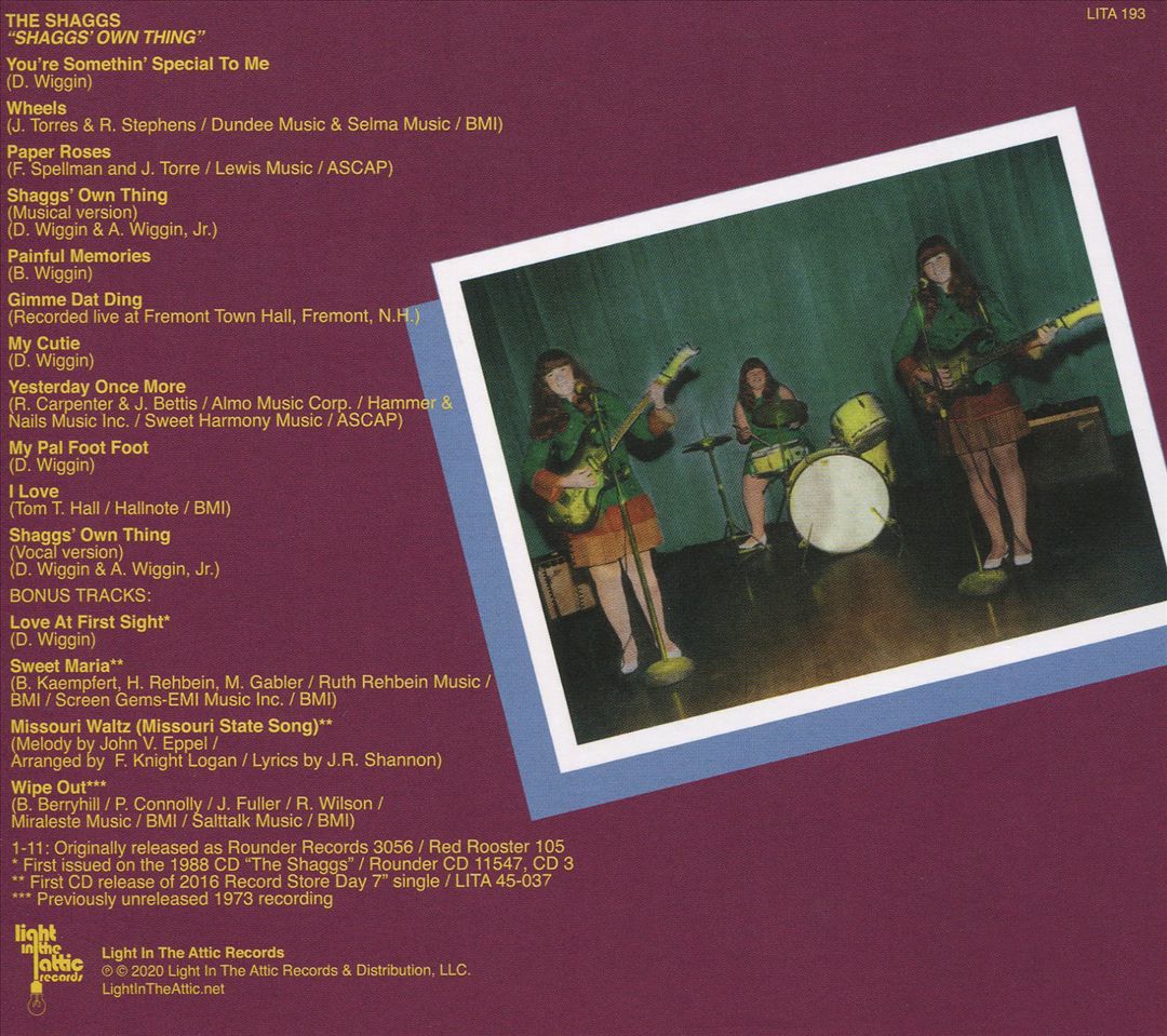 Shaggs' Own Thing cover art