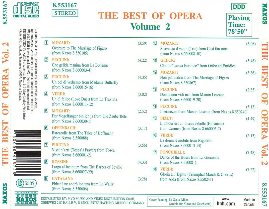 Best of Opera, Vol. 2 cover art