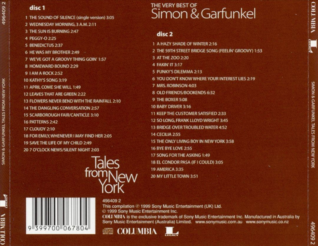 Very Best of Simon & Garfunkel: Tales from New York cover art
