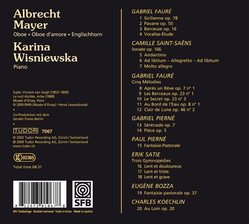 Albrecht Mayer Performs Bozza, Fauré, Koechlin & Others cover art