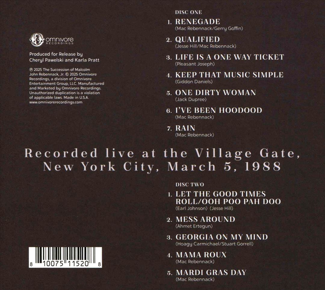 Live at the Village Gate cover art