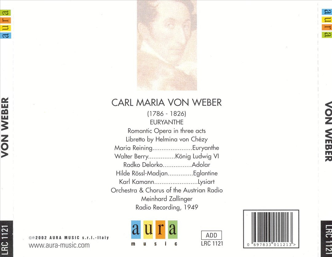 Weber: Euryanthe cover art