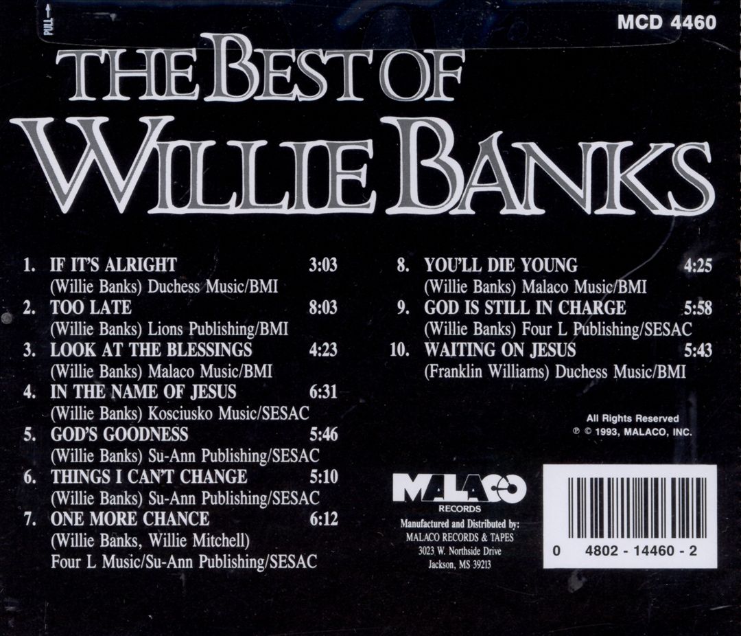 Best of Willie Banks: Memorial Album cover art