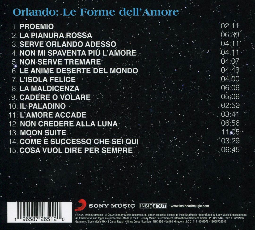 Orlando: Le Forme dell'Amore cover art