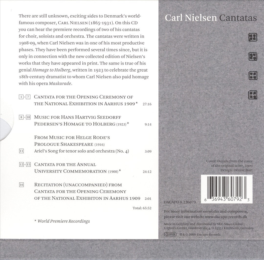Carl Nielsen: Cantatas cover art