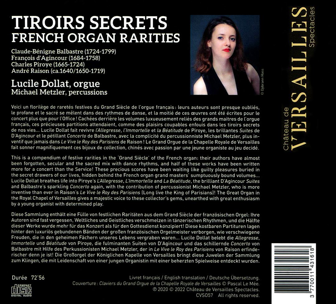 Tiroirs Secrets: French Organ Rarities cover art