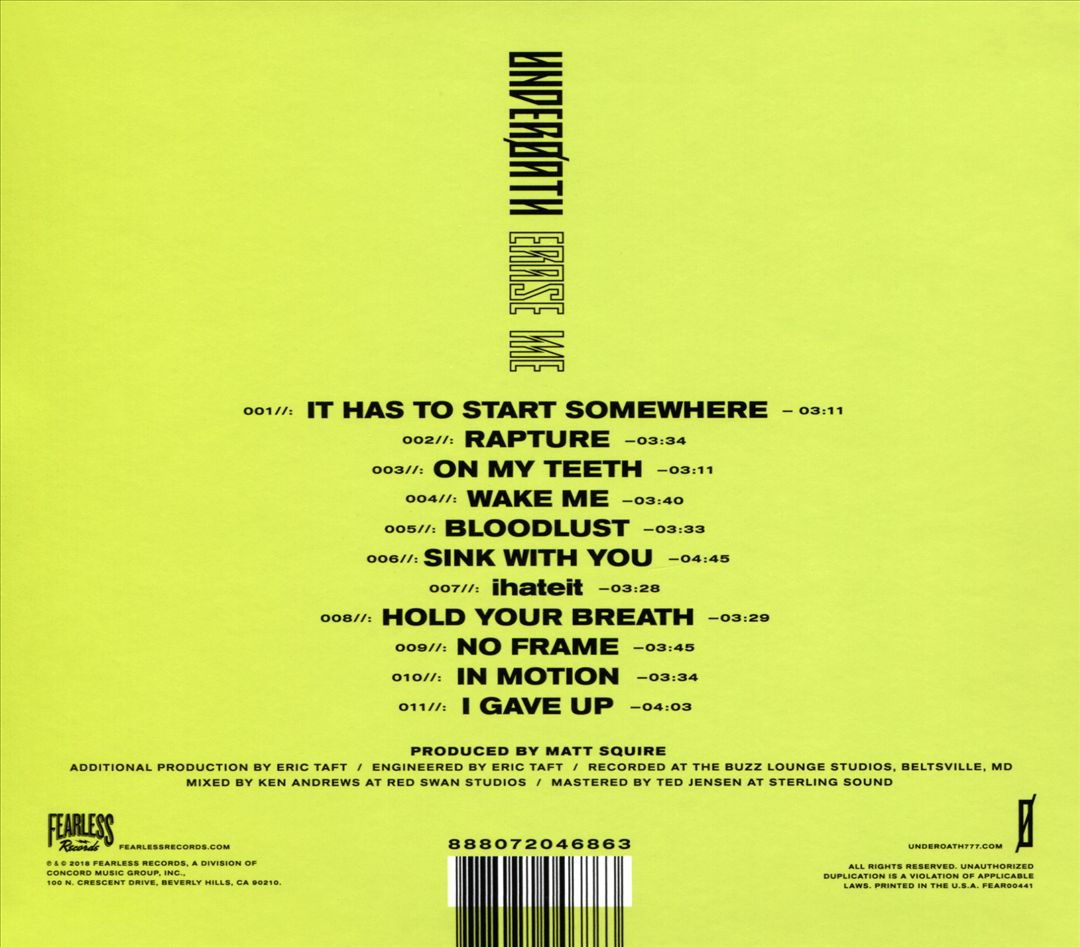 Erase Me cover art