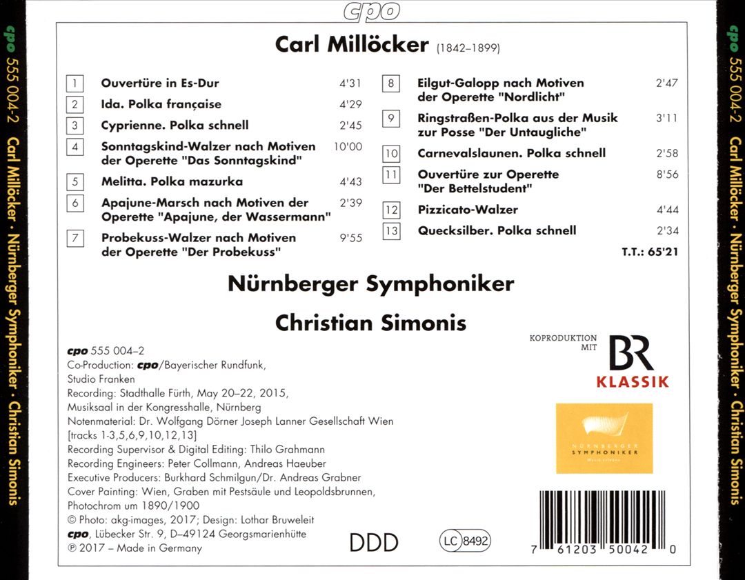 Carl Millöcker: Waltzes; Marches; Polkas cover art