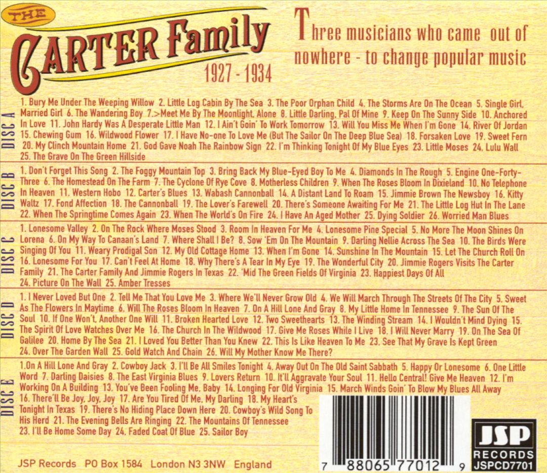 Carter Family: 1927-1934 cover art