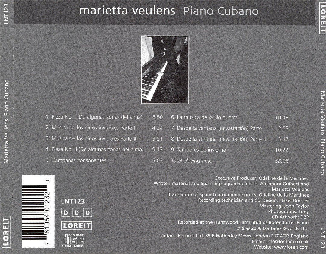 Piano Cubano: De Algunas Zonas del Alma cover art