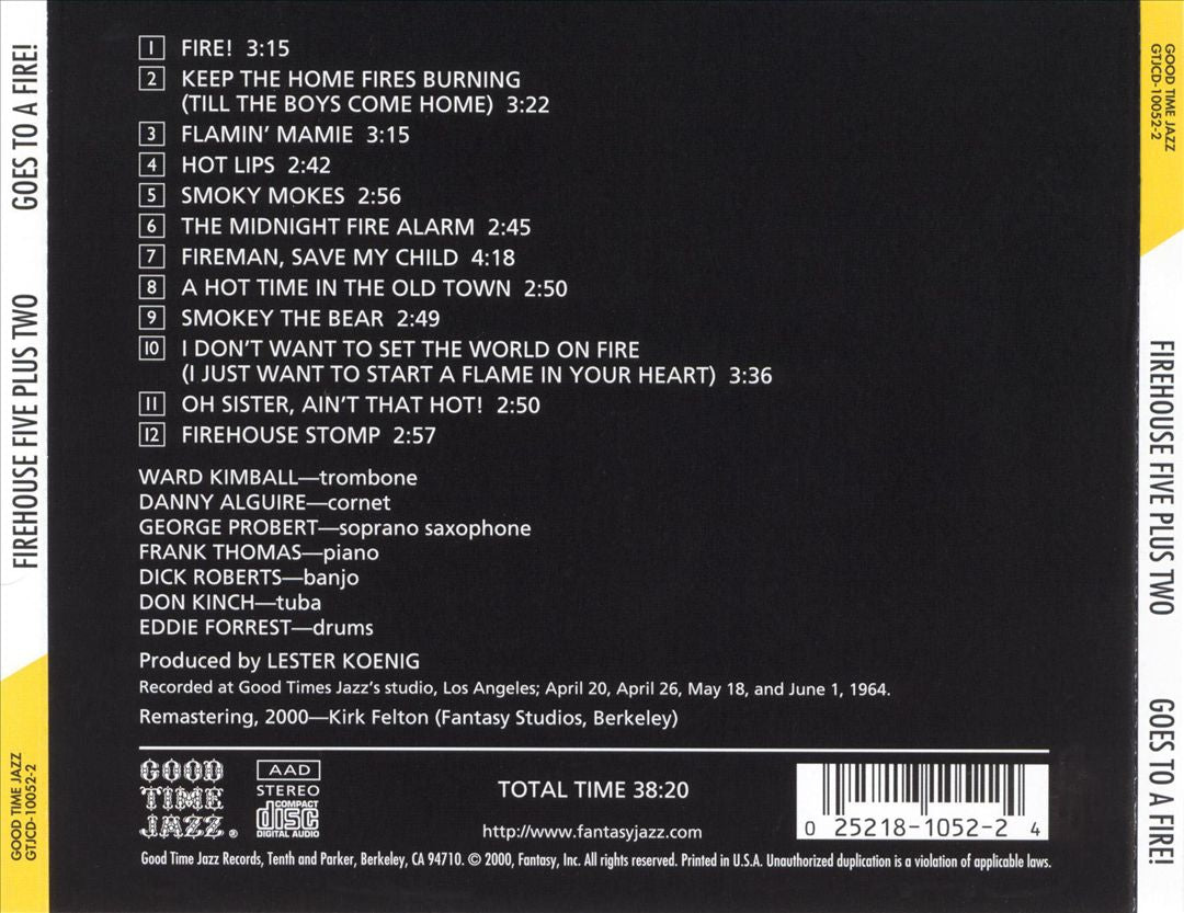 Firehouse Five Plus Two Goes to a Fire cover art