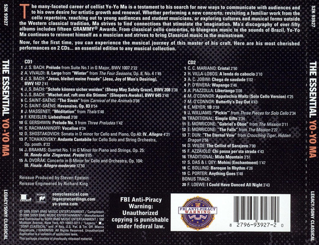 Essential Yo-Yo Ma cover art