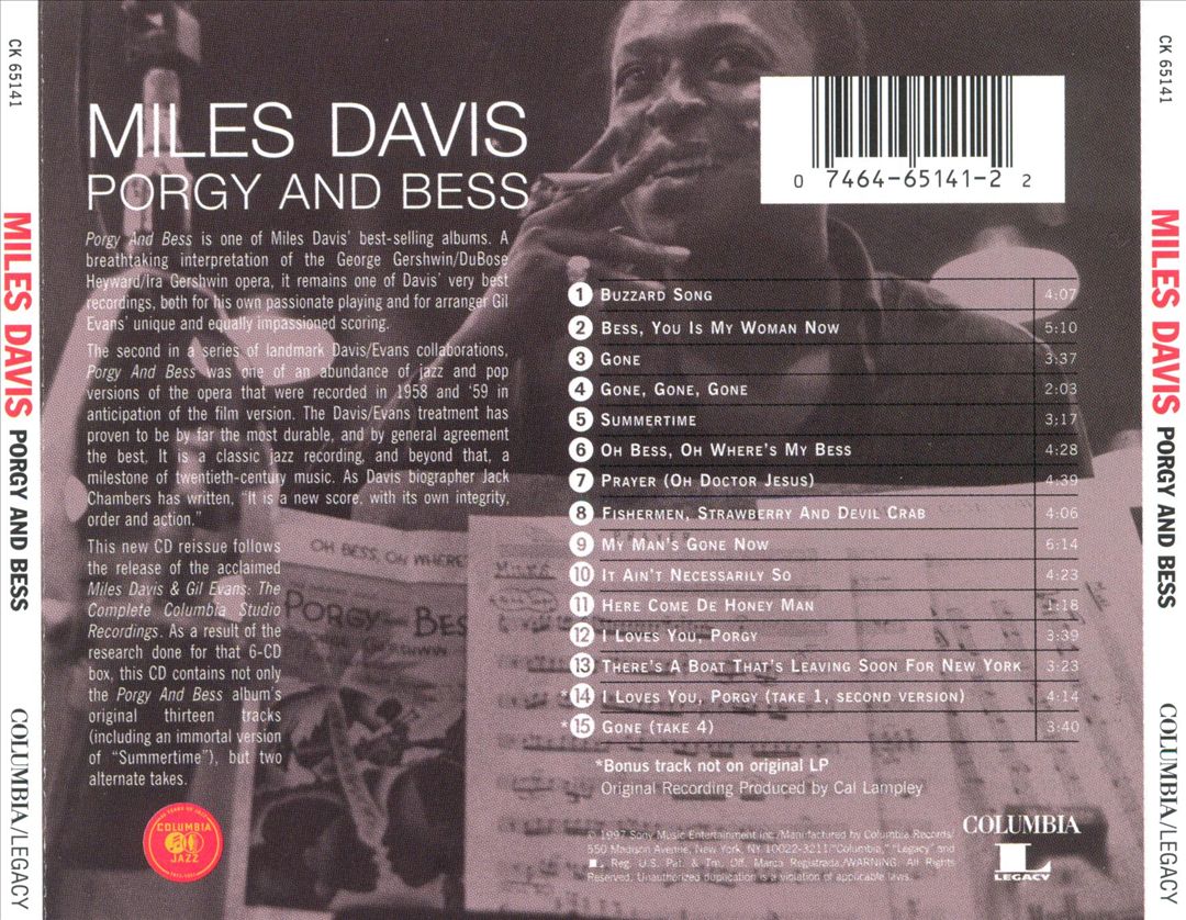 Porgy and Bess cover art