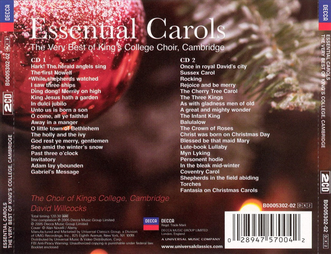 Essential Carols: The Very Best of King's College Choir, Cambridge cover art