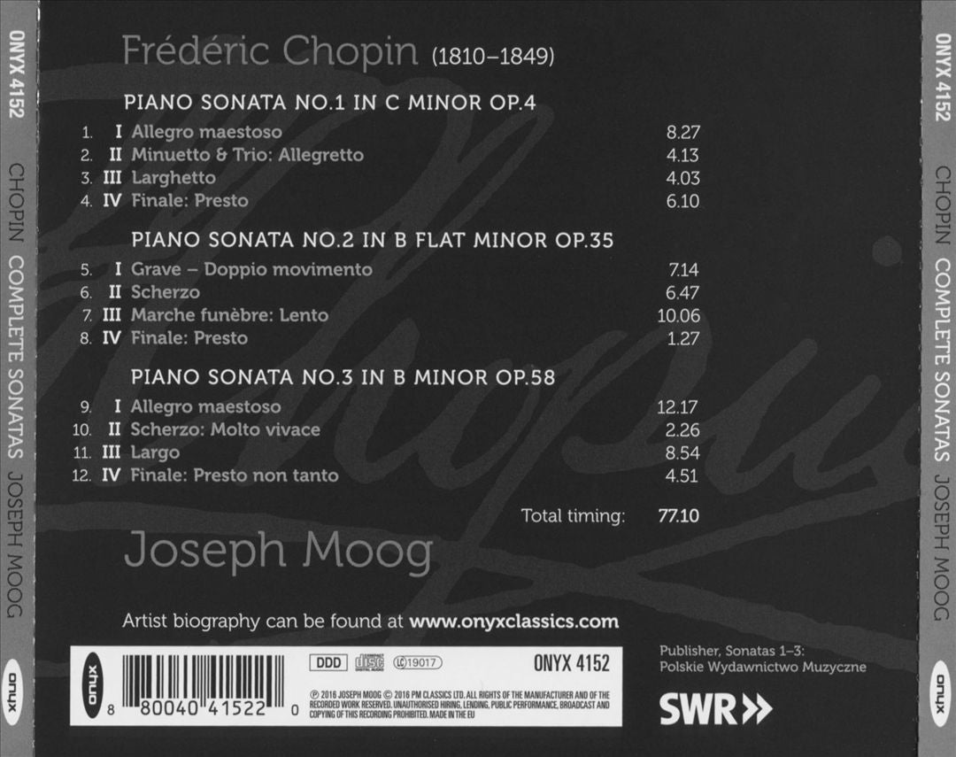 Chopin: Complete Sonatas cover art