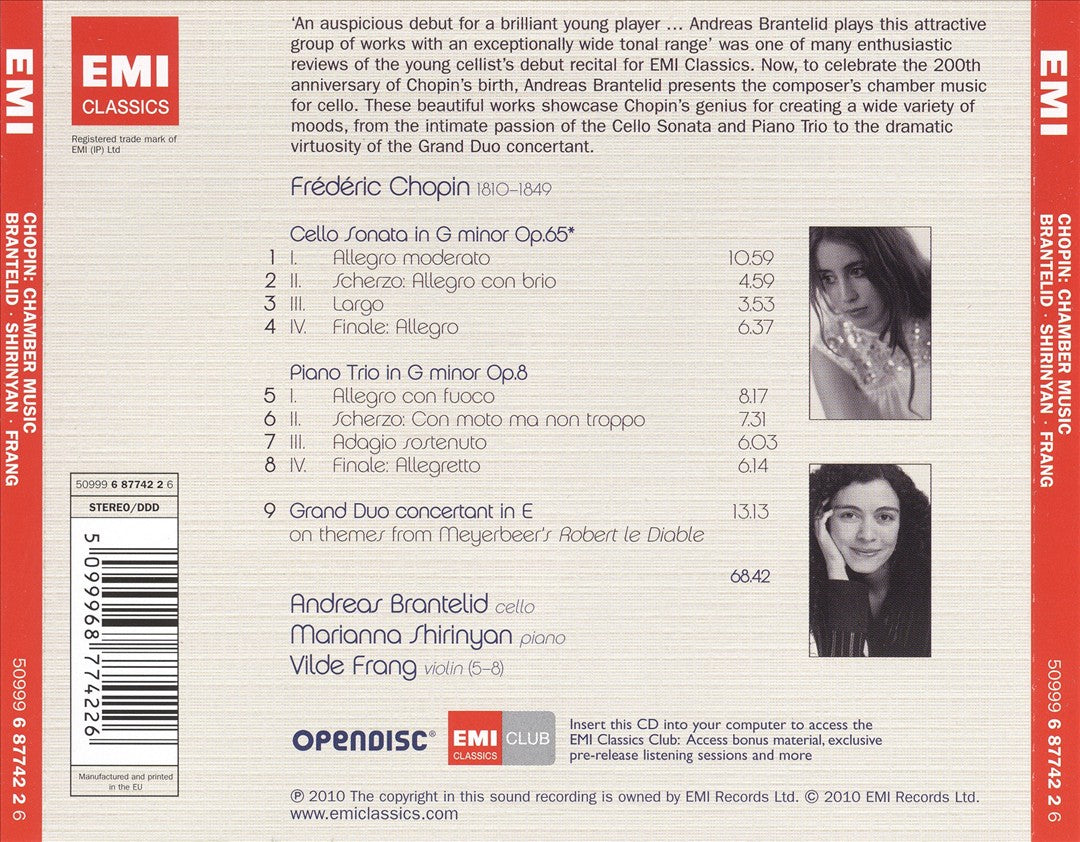 Chopin: Cello Sonata; Piano Trio; Grand Duo cover art