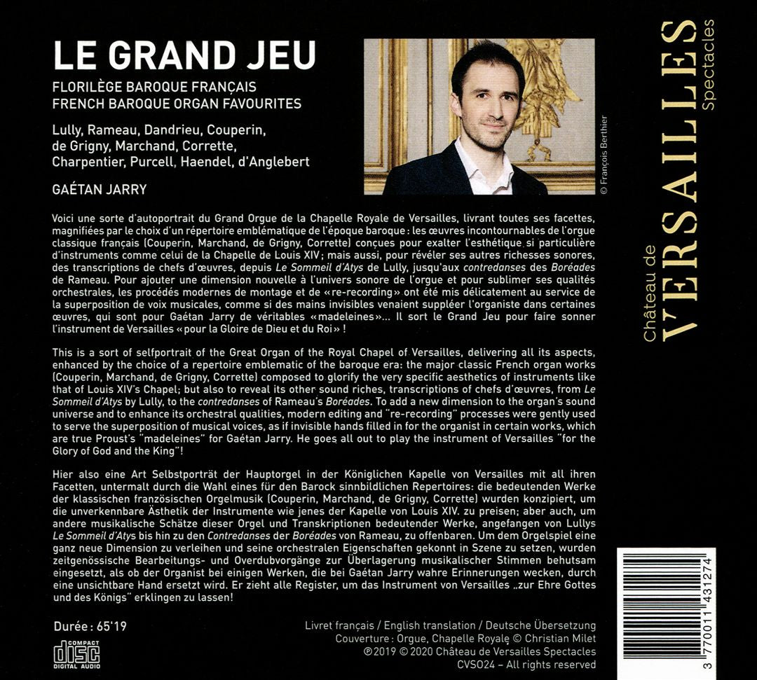 Grand Jeu: French Baroque Organ Favorites cover art
