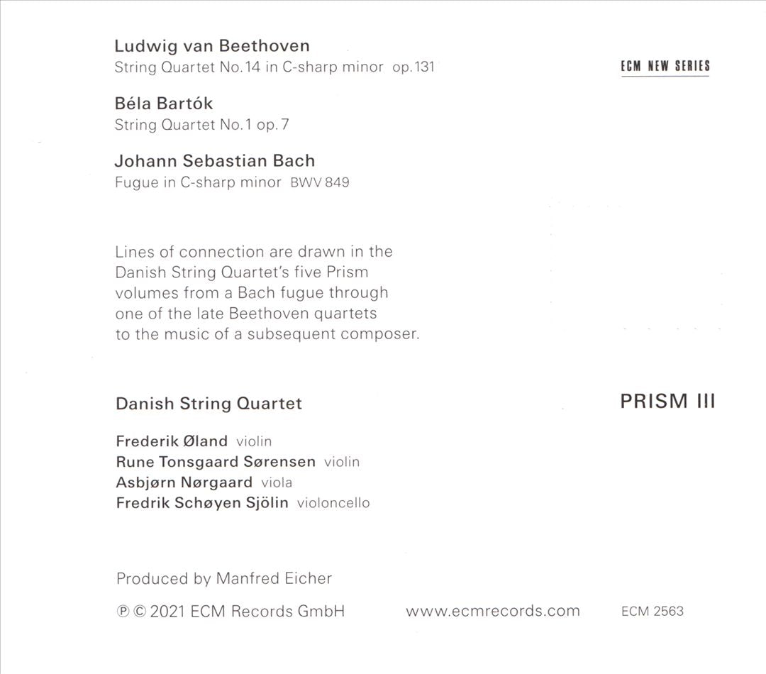 Prism III: Beethoven, Bartók, Bach cover art