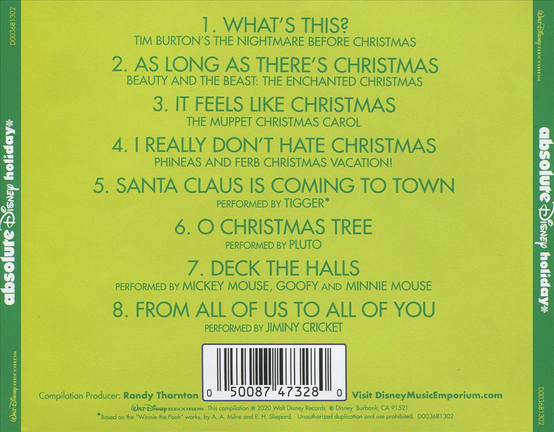 Absolute Disney: Holiday cover art